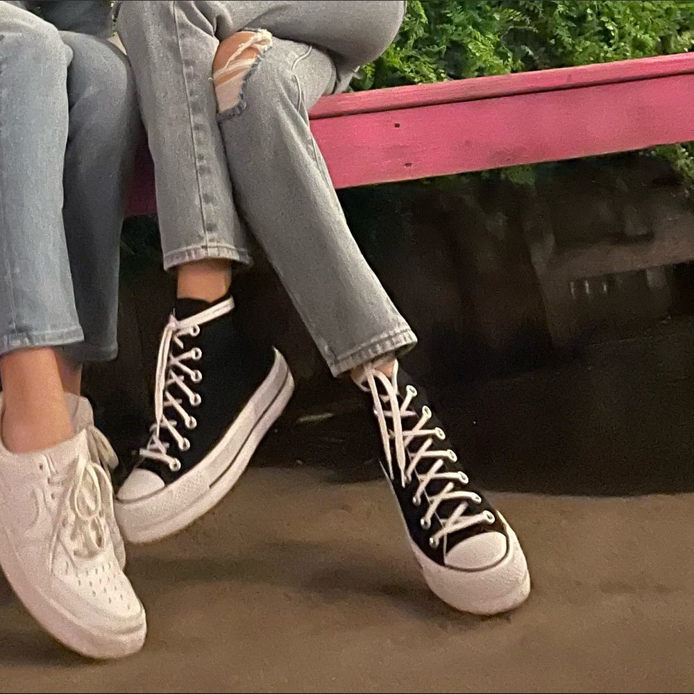 Black Platform Converse